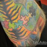 tetováló puzzle 600 -as szám - a minta hűvös változata, amely könnyen használható a tetoválás puzzle akvarell feldolgozásához és alkalmazásához