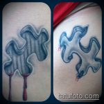 874 -es tetováló puzzle - a minta hűvös változata, amelyet sikeresen lehet használni a nyakon tetováló puzzle -ként átalakítani és alkalmazni