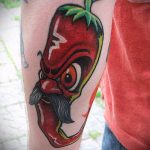 paprika tetoválás № 925 - a minta egyedi változata, amely sikeresen használható a chili paprika átalakítására és tetoválásként történő alkalmazására