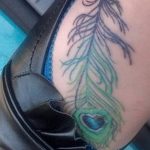 fotó egy pávatoll tetoválásról, kelte: 06.06.28. №001 - tetoválás pávatoll -