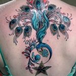 fotó egy pávatoll tetoválásról, kelte: 2018.06.26. №018 - tetoválás pávatoll -