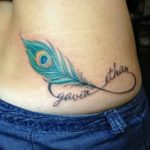 fotó egy pávatoll tetoválásról, kelte: 2018.06.26. №054 - tetoválás pávatoll -