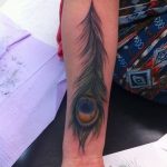 fotó egy pávatoll tetoválásról, kelte: 2018.06.26. №163 - tetoválás pávatoll -