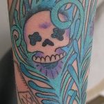 fotó egy pávatoll tetoválásról, kelte: 2018.06.26. №182 - tetoválás pávatoll -