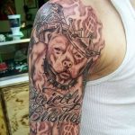 fotó egy pit bull terrier tetoválásról, kelt 2017.10.25. №034 - tetováló pit bull terrier -