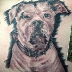 fotó egy pitbull terrier tetoválásról, keltezés: 2017.10.25. №073 - pitbull terrier tetoválás -