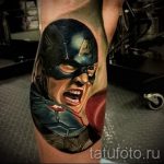 fotó tetoválás portré - Amerika kapitány