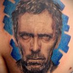 fotó tetoválás portré - Dr. House (Hugh Laurie)