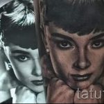 Gyönyörű szeme egy lány egy portré tetoválás egy fénykép