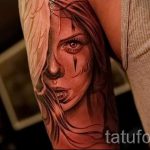 tetoválás a srác - lány arca