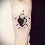 Fototatovering om kærlighedstegning Hjerte 03.02.2020 №343 -hjerte tatovering-