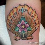 fotó egy kagylótetoválásról, kelt 2017.10.07. №110 - tetoválóhéj -