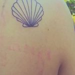 fotó egy kagylótetoválásról, kelt 2017.10.07. №112 - tetoválóhéj -