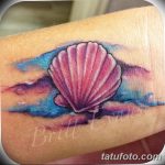 fotó egy kagylótetoválásról, kelt 2017.10.07. №113 - tetoválóhéj -