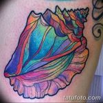 fotó egy kagylótetoválásról, kelt 2017.10.07. # 114 - tetoválóhéj -