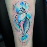 fotó egy kagylótetoválásról, kelt 2017.10.07. №137 - tetoválóhéj -