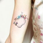 fotó egy kagylótetoválásról, kelt 2017.10.07. №150 - tetoválóhéj -