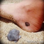 fotó egy kagylótetoválásról, kelt 2017.10.07. №193 - tetoválóhéj -