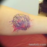 fotó egy kagylótetoválásról, kelt 2017.10.07. №208 - tetoválóhéj -