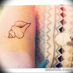 fotó egy kagylótetoválásról, kelt 2017.10.07. №019 - tetoválóhéj -