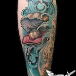 fotó egy kagylótetoválásról, kelt 2017.10.07. №022 - tetoválóhéj -