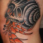 fotó egy kagylótetoválásról, kelt 2017.10.07. №050 - tetoválóhéj -