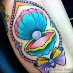 fotó egy kagylótetoválásról, kelt 2017.10.07. №059 - tetoválóhéj -