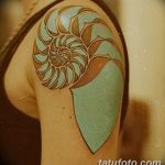 fotó egy kagylótetoválásról, kelt 2017.10.07. №083 - tetoválóhéj -