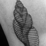 fotó egy kagylótetoválásról, kelt 2017.10.07. №085 - tetoválóhéj -