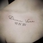 фото татуировка римски цифри 05.03.2019 №015 - фото татуировка римски цифри -