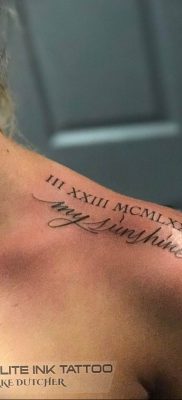 фото татуировка римски цифри 05.03.2019 №022 - фото татуировка римски цифри -