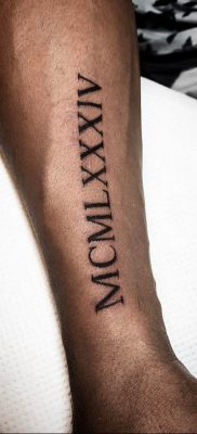 фото татуировка римски цифри 05.03.2019 №026 - фото татуировка римски цифри -