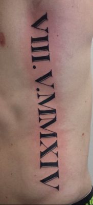 фото татуировка римски цифри 05.03.2019 №028 - фото татуировка римски цифри -