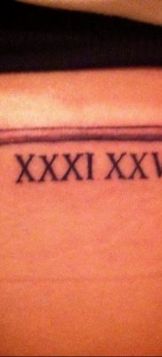 фото татуировка римски цифри 05.03.2019 №031 - фото татуировка римски цифри -