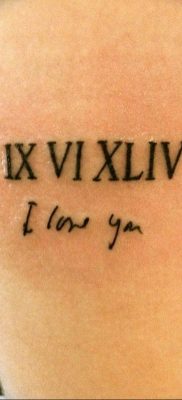 фото татуировка римски цифри 05.03.2019 №032 - фото татуировка римски цифри -