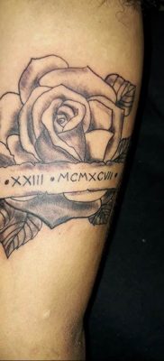 фото татуировка римски цифри 05.03.2019 №037 - фото татуировка римски цифри -