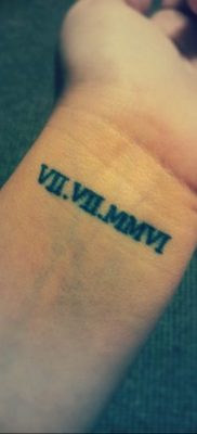 фото татуировка римски цифри 05.03.2019 №039 - фото татуировка римски цифри -