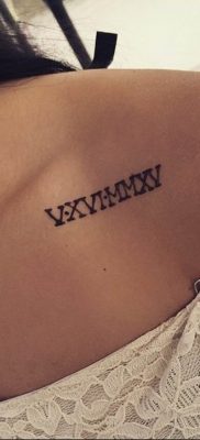 фото татуировка римски цифри 05.03.2019 №043 - фото татуировка римски цифри -