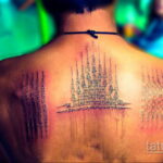 Fényképes példa a tetoválás rajzára SAK YANT 2020.11.15. №400 -SAK YANT tetoválás