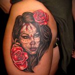 A muertos tetoválás # 284 a minta klassz változata, amely sikeresen használható a muertos henna tetoválás véglegesítéséhez és alkalmazásához