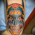 A muertos tetoválás # 739 a minta méltó változata, amely könnyen használható változtatásra és muertos tetoválásként az alkarra