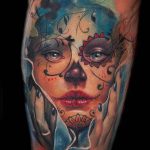 muertos tetoválás a 138 -as számmal - a minta exkluzív változata, amely sikeresen használható a módosításokhoz és a mikulás tetováláshoz