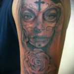 muertos tetoválás # 743 - a minta exkluzív változata, amely sikeresen használható felülvizsgálathoz és alkalmazáshoz, mint muertos hüvely tetoválás