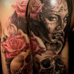 muertos tetoválás # 595 - a minta exkluzív változata, amely könnyen használható változtatásra és muertos tetoválásként az alkarra