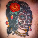 A muertos tetoválás # 745 egy rajz klassz változata, amely sikeresen használható a muertos tetoválás véglegesítésére és alkalmazására
