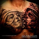 A muertos tetoválás # 468 a minta érdekes változata, amely könnyen használható muertos henna tetoválásként történő feldolgozásra és alkalmazásra