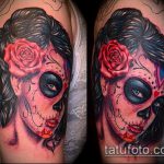 A muertos tetoválás # 477 a minta klassz változata, amely könnyen használható muertos henna tetoválásként történő feldolgozásra és alkalmazásra