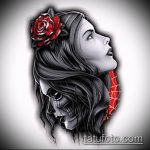 A 945 -ös muertos tetoválás a minta méltó változata, amely könnyen használható változtatásra és muertos tetoválásként az alkarra