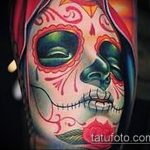 muertos tetoválásszám 436 - a minta egyedi változata, amely jól használható feldolgozásra és muertos tetoválásként történő felhelyezésre az alkaron