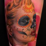 muertos tetoválás # 564 - a minta exkluzív változata, amely könnyen használható változtatásra és muertos tetoválásként történő alkalmazásra